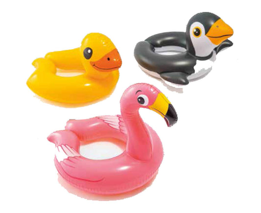 The Wet Set 59220EP 24" X 22" Animal Split Swim Rings Assorted Styles