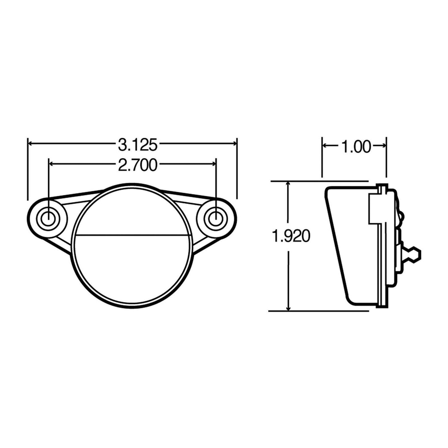 Truck-Lite (17002) License Light Kit