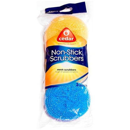 O-Cedar Non-Stick Mesh Scrubbers, 3 count