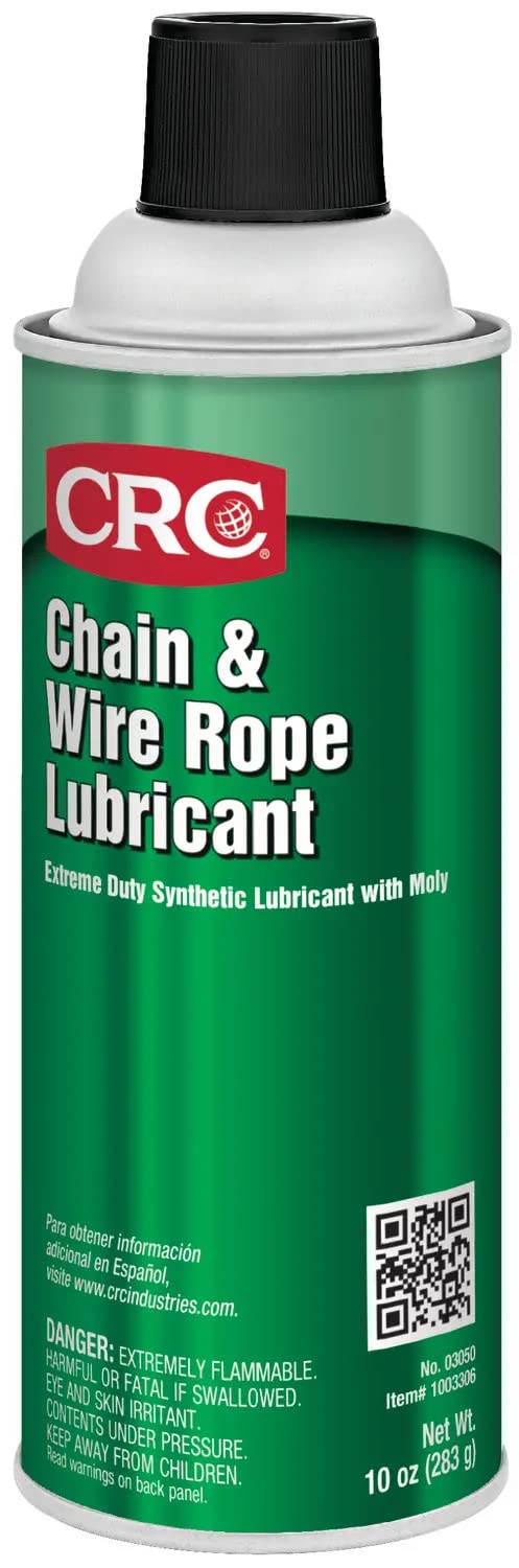 CRC Chain and Wire Rope Lubricating Spray, (Net Weight: 10 oz) 16oz Aerosol