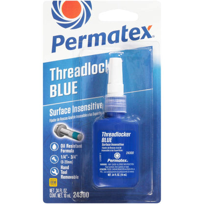 Permatex 24300-6PK Surface Insensitive Threadlocker Blue, 0.34 oz. (Pack of 6)