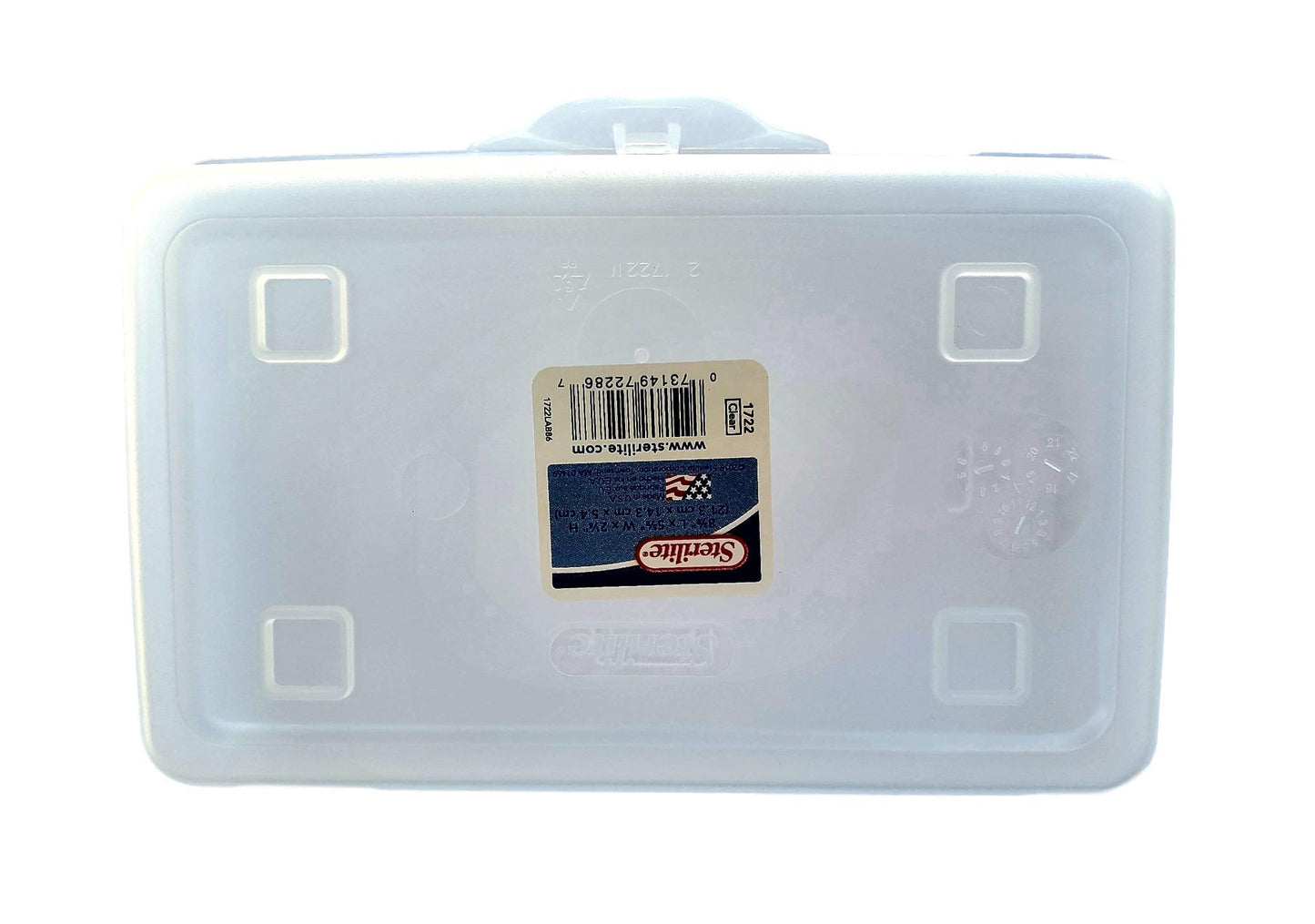 Sterilite Pencil Box with Splash Tint Lid (Clear)