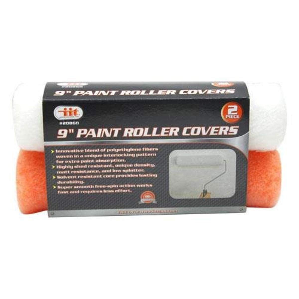 IIT 20860 2Pc 9" Paint Roller Covers,