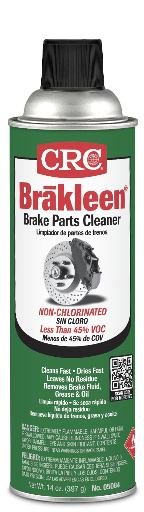 CRC (05084) Brakleen Non-Chlorinated Brake Parts Cleaner - 14 oz.