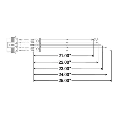 Truck-Lite 9470 Super 82 Five Wire Plug Assembly