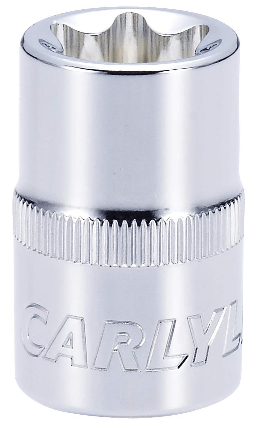 Carlyle Hand Tools Socket - External Star Standard - 1/2" Dr - E20