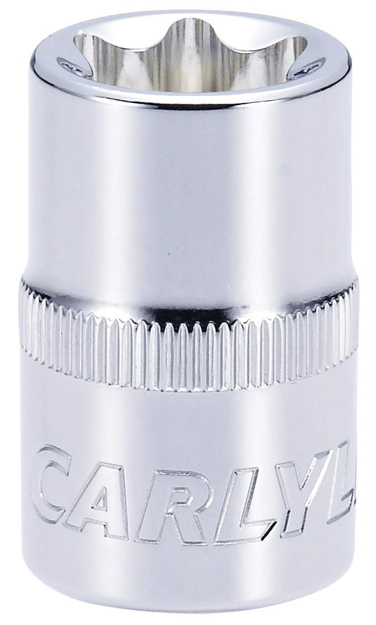 Carlyle Hand Tools Socket - External Star Standard - 1/2" Dr - E20