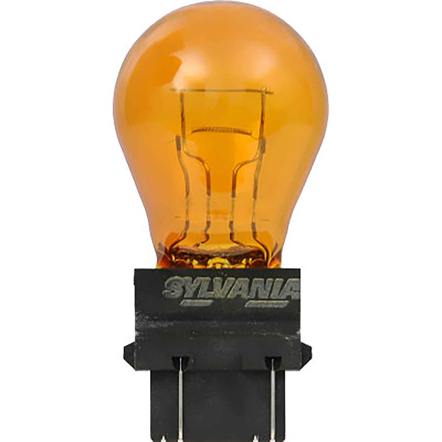 SYLVANIA - 3157NA Long Life Miniature - Amber Bulb, Ideal for Parking, Side Marker and Turn Signal Applications (Contains 2 Bulbs)