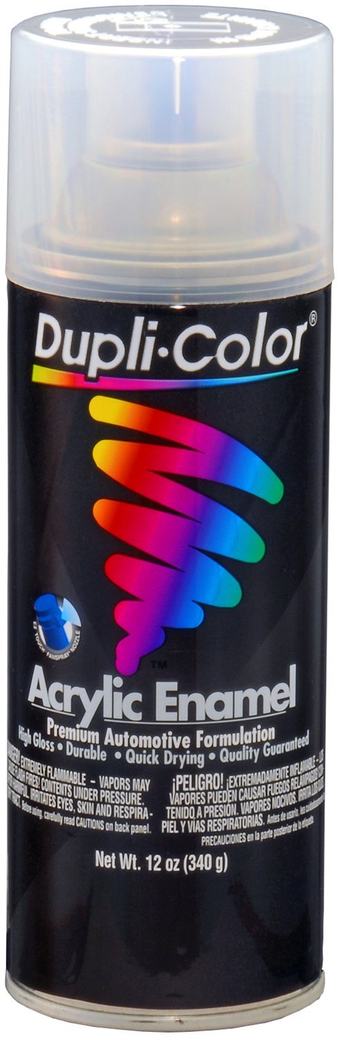 Dupli-Color (EDA169207-6 PK Crystal Clear Premium Enamel - 12 oz. Aerosol, (Case of 6)