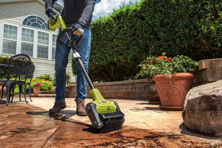 RYOBI - ONE+ 18V Cordless Battery Outdoor Patio Sweeper (Tool Only) - P2904BTL