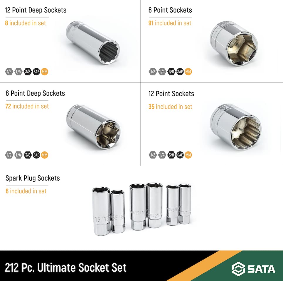 SATA Three Drawer Mechanic's Tool Set