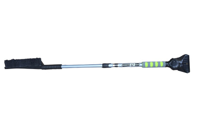 Hopkins Mallory SnoWisp Deluxe Snow Brush with Foam Grip, Grey, with 42" Telescoping Handle