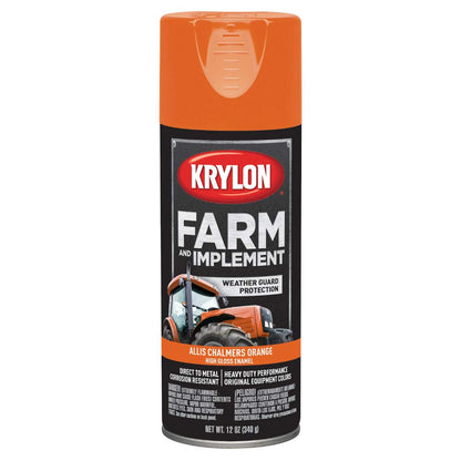 Krylon K01934000 Farm & Implement Paint, 12 oz, John Deere Yellow