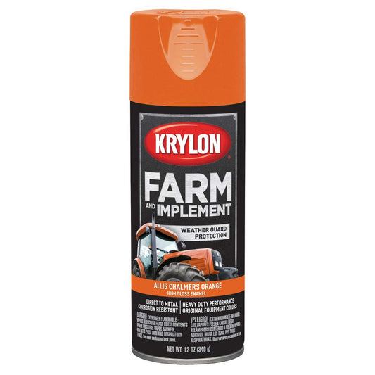 Krylon K01934000 Farm & Implement Paint, 12 oz, John Deere Yellow