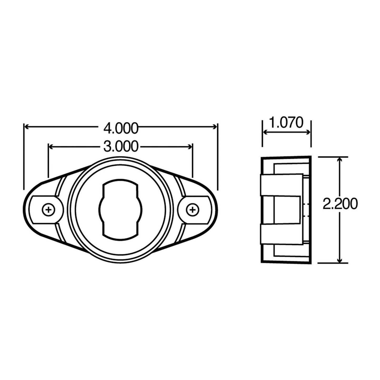 Truck-Lite 10728 Cam-On Mount