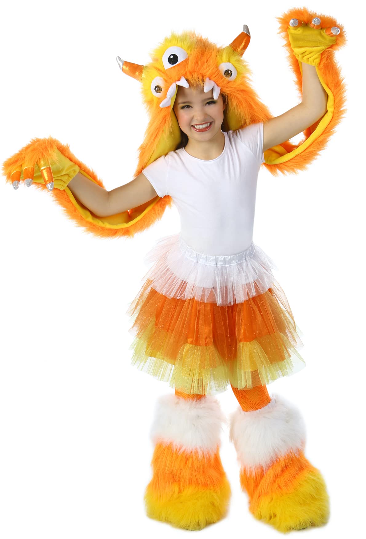 Princess Paradise Kids Candy Corn Leg Warmers, Small/Medium, Multicolor