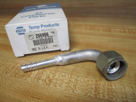 Napa Temp Products 204906 90° Female Flare A/C Hose End TEM204906