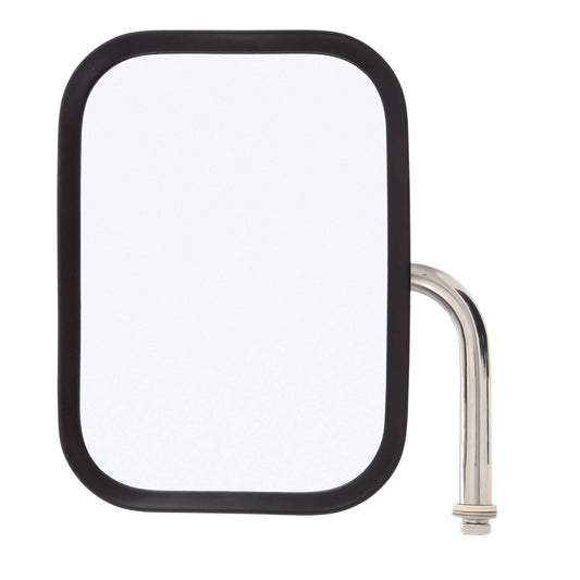 Truck-Lite 97662 Medium Duty Truck Mirror 7-1/2''x10-1/2'' Rectangular Stainless steel, 5" elbow