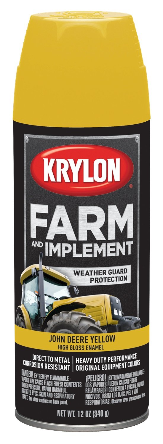 VHT Krylon Farm & Implement Paint Aerosol Tractor Yellow, 12 Ounce (Pack of 1)