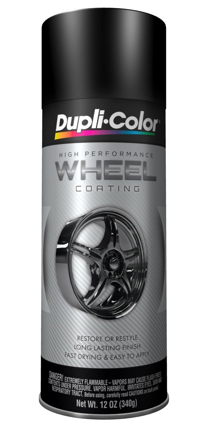 Dupli-Color HWP104 Black High Performance Wheel Paint - 12 oz. (6 PACK)