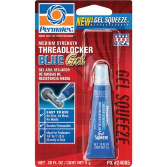 Permatex 24005 .20 Oz Blue Medium Strength Threadlocker