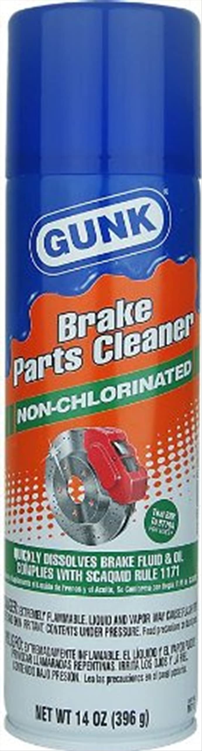 Gunk Non Chlorinated Brake Parts Cleaner - 14 oz.