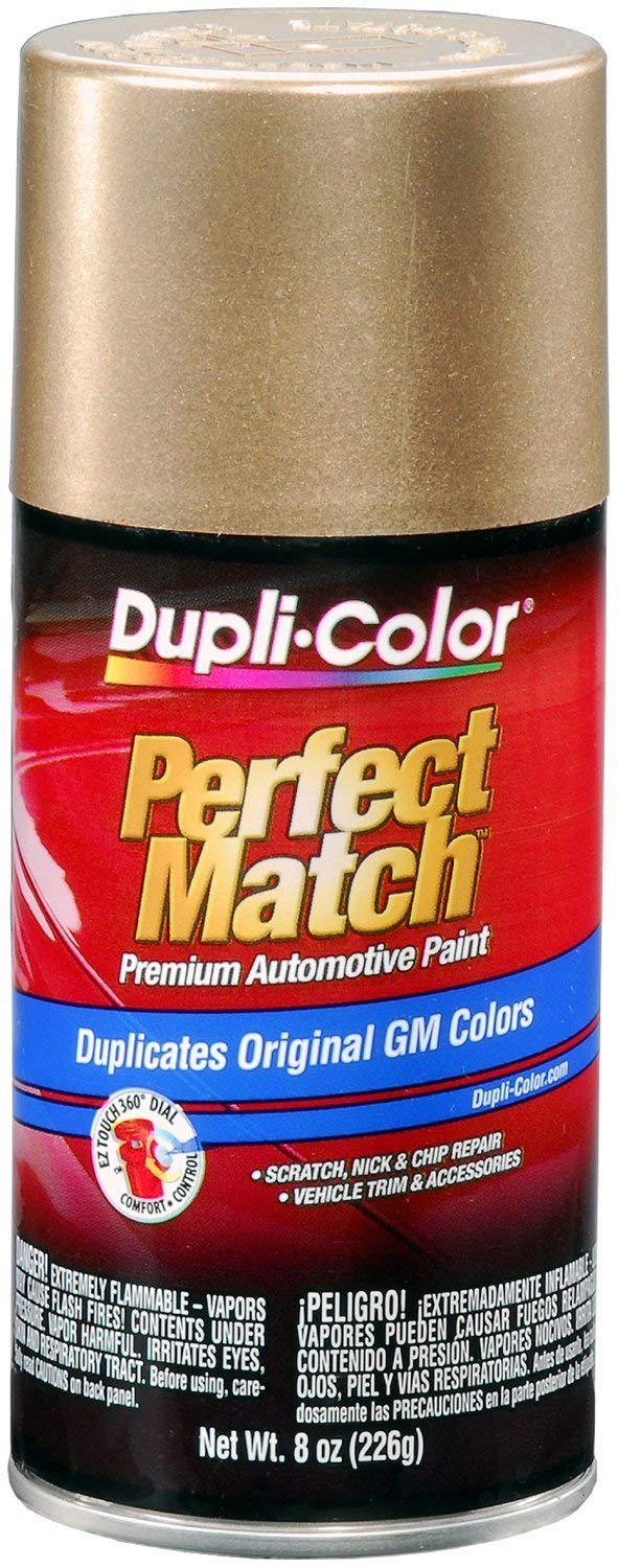 Dupli-Color Paint BGM0491 Perfect Match Premium Automotive Paint; Gold Metallic; Paint Code 398E; 8 oz. Aerosol; (1)