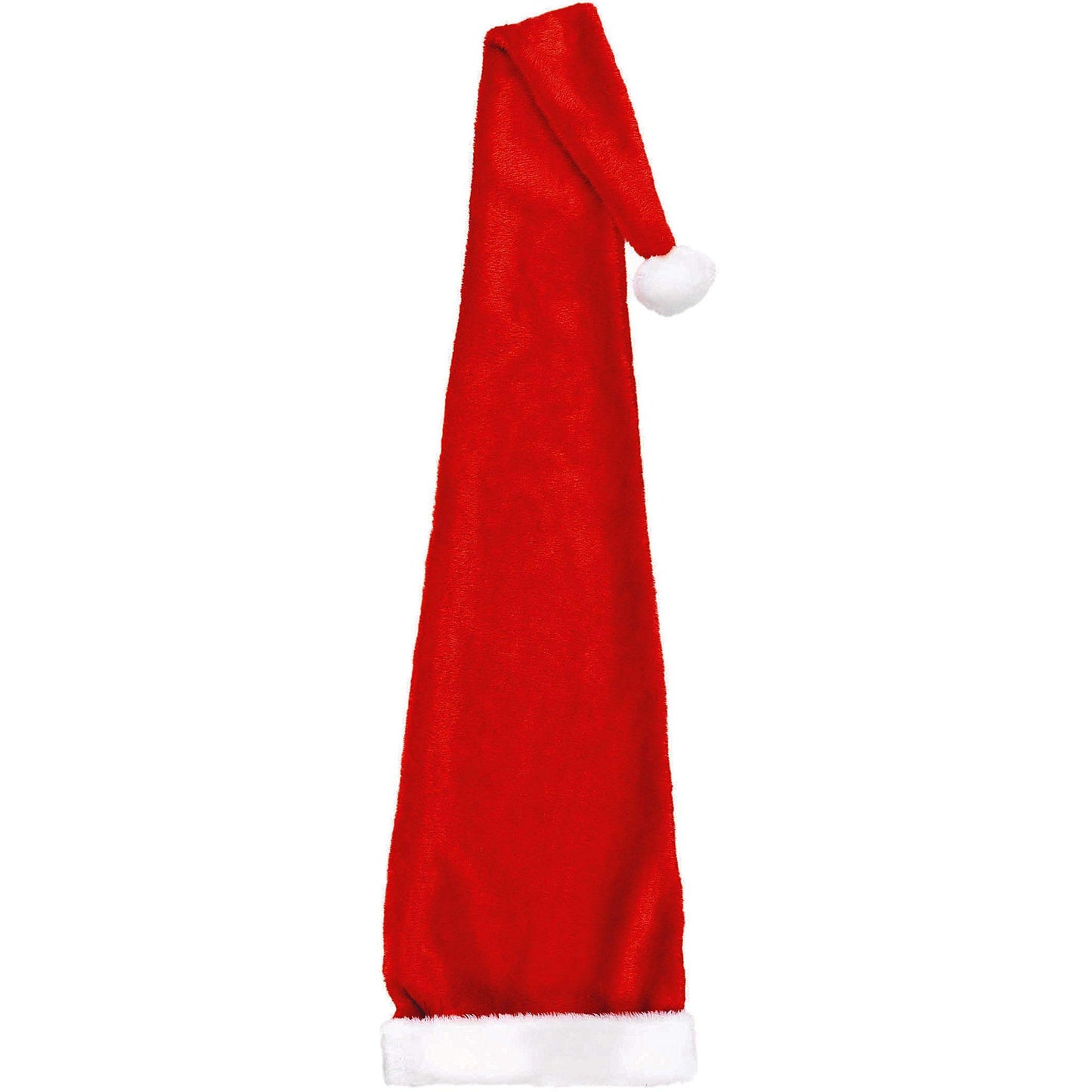 Amscan 393504 Traditional Long Plush Santa Hat, 60" x 12"