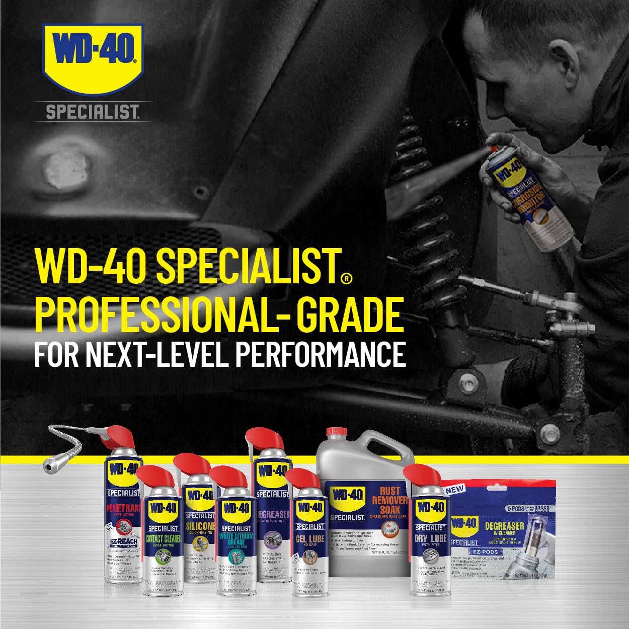 WD-40 Specialist Corrosion Inhibitor, Long-Lasting Anti-Rust Spray, 6.5 OZ [6-Pack]