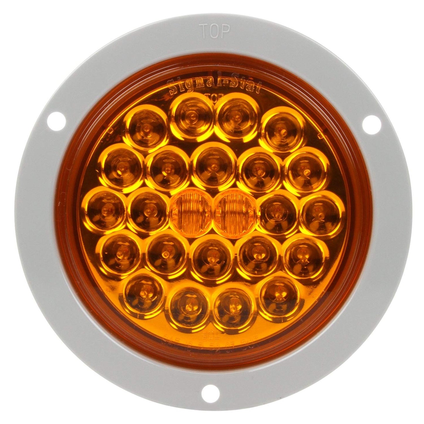 TRUCK-LITE 4053A Signal-Stat, LED, Yellow Round, 24 Diode, Front/Park/Turn, 12V