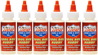 Lucas Oil 10070 Tool Box Buddy Air Tool Lubricant - 2 oz. (6)