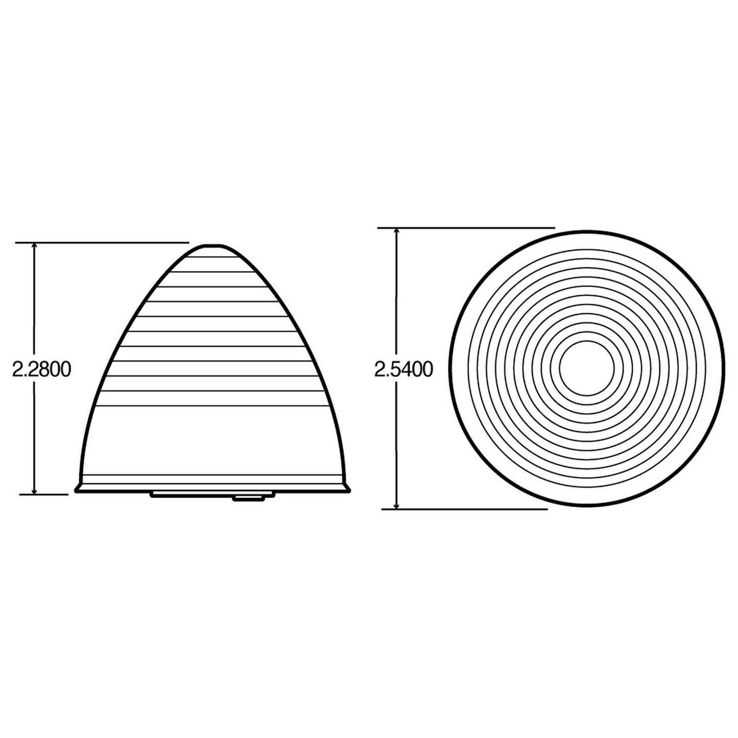 Truck-Lite (10203Y) Beehive Marker/Clearance Lamp