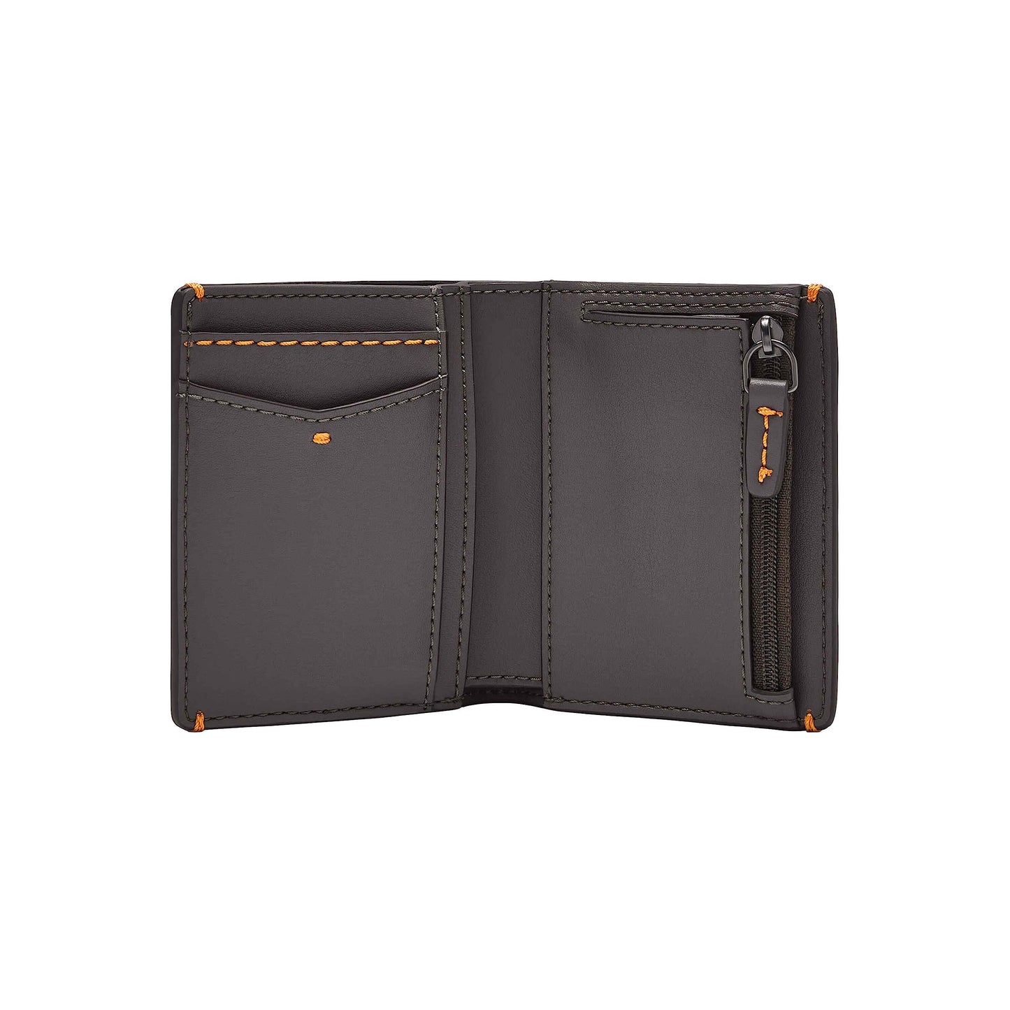 Fossil PU Mens Two Fold Wallet(Free Size, Grey), GREY, Casual