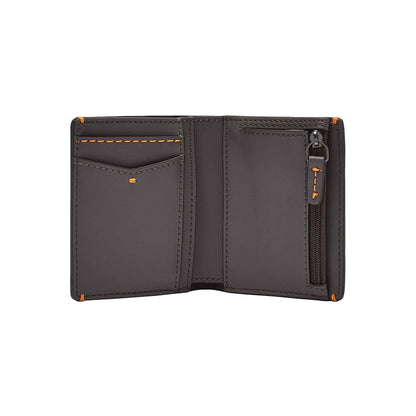 Fossil PU Mens Two Fold Wallet(Free Size, Grey), GREY, Casual
