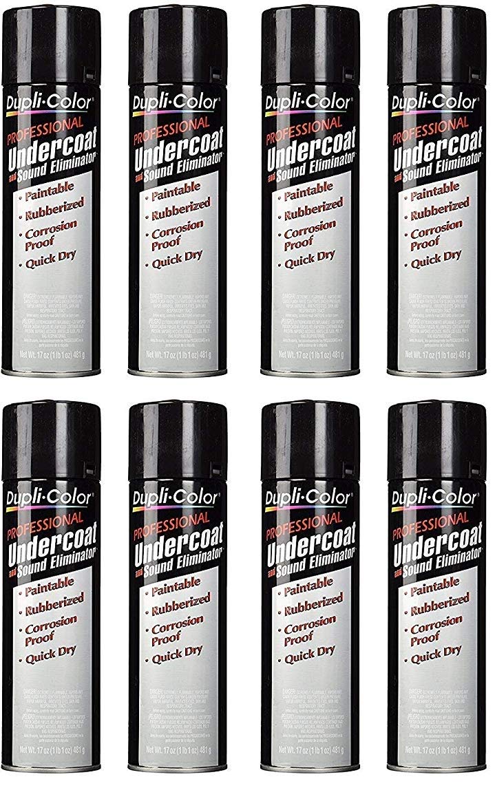 Dupli-Color UC102 Professional Rubberized Undercoat and Sound Eliminator - 17 oz. (8 Pack)