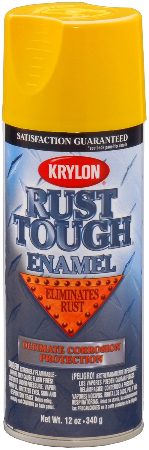 RUST TOUGH ENAMEL -- SUN YELLOW -- 12 OZ. AERO