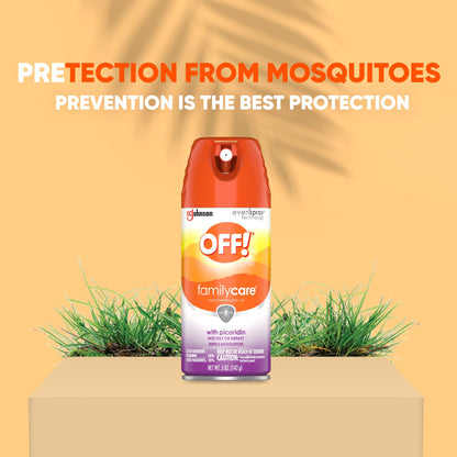 OFF! FamilyCare Insect & Mosquito Repellent Aerosol, Bug Spray Made with Picaridin for Everyday Use, 5 oz
