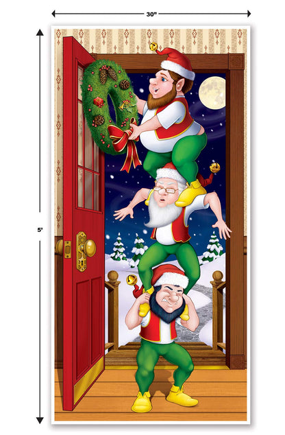 Beistle Holiday Door Covers - Party Door Covers for Holiday Theme Parties: Christmas/Winter