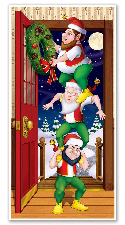 Beistle Holiday Door Covers - Party Door Covers for Holiday Theme Parties: Christmas/Winter