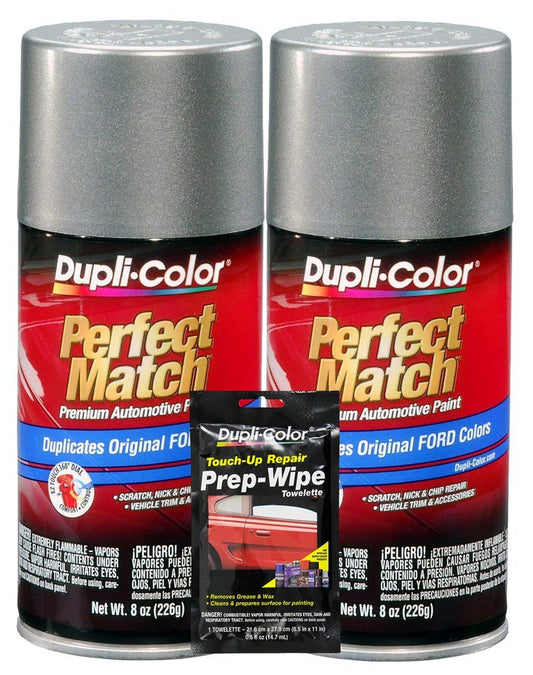 Dupli-Color Spruce Green Exact-Match Automotive Paint For Ford Vehicles - 8 oz, Bundles with Prep Wipe (3 Items)