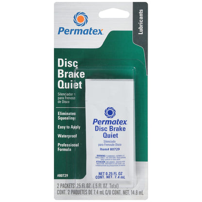 Permatex 80729-12PK Disc Brake Quiet, Two 0.25 oz. Pouches (Pack of 12)