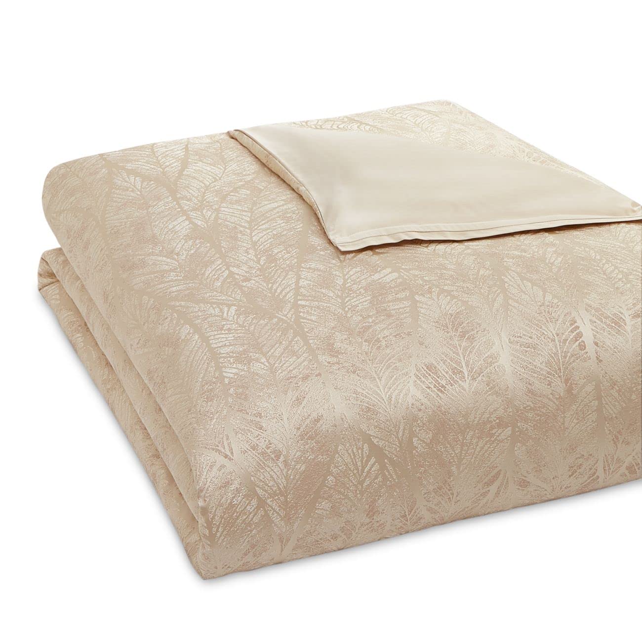 Hudson Park Ethereal Full / Queen Duvet Cover Gold Brand