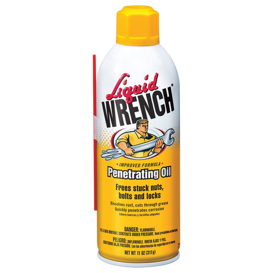 Radiator Specialty L1-12 Liquid Wrench Super-Penetrant, 11 oz. Aerosol Can, Opaque Yellow (Pack of 12)