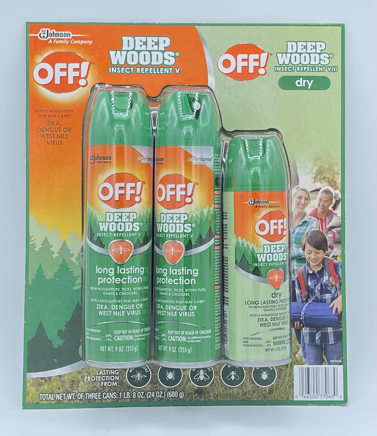 OFF! Deep Woods and Deep Woods Dry Mosquito Insect Repellent Combo Pack