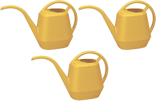 Bloem AW21-23 Watering Can Aqua Rite 1/2 Gal. (56 oz) Earthy Yellow, Set of 3