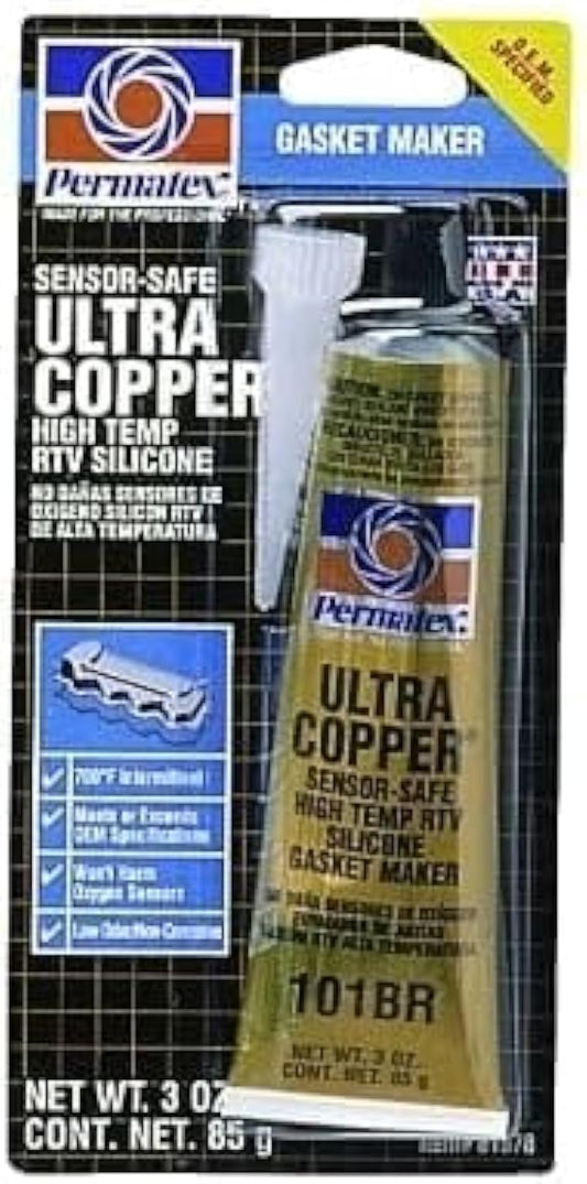Permatex 81878 3 Oz Ultra Copper RTV Silicone Gasket Maker
