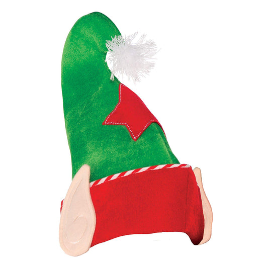 amscan 393509 Elf Christmas Hat with Attached Felt Ears, 14" x 11"