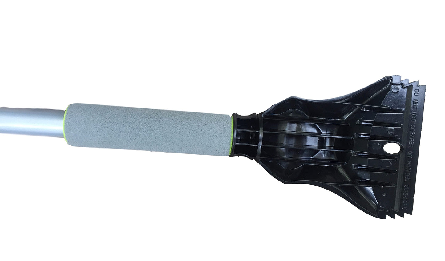 Hopkins Mallory SnoWisp Deluxe Snow Brush with Foam Grip, Grey, with 42" Telescoping Handle