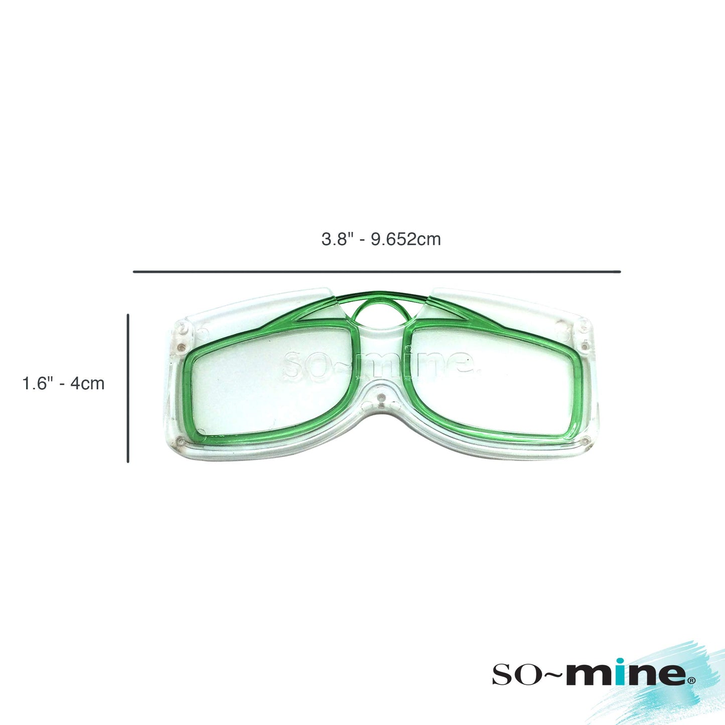So-Mine Reading Glasses on the Go, +1.50 Magnification, Sits on Nose, Storage Case, Turquoise - As Seen On TV!