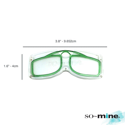 So-Mine Reading Glasses on the Go, +1.50 Magnification, Sits on Nose, Storage Case, Turquoise - As Seen On TV!